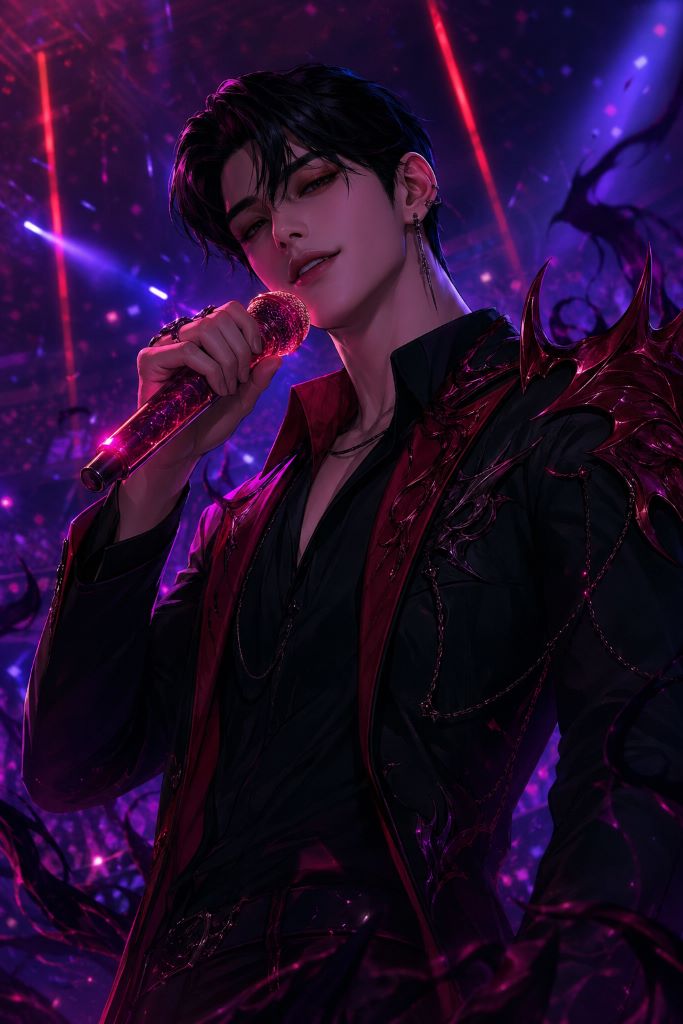 AI-generated KDH fan art — Jinu from Saja Boys KPop Demon Hunters