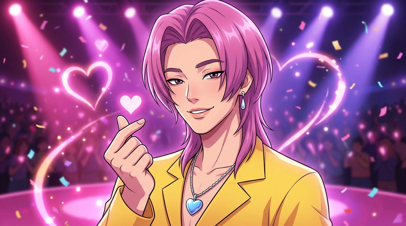 AI-generated KDH fan art — Romance from Saja Boys KPop Demon Hunters