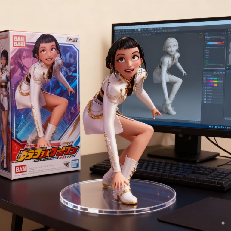 AI-generated KDH fan art — Zoey from Huntrix KPop Demon Hunters