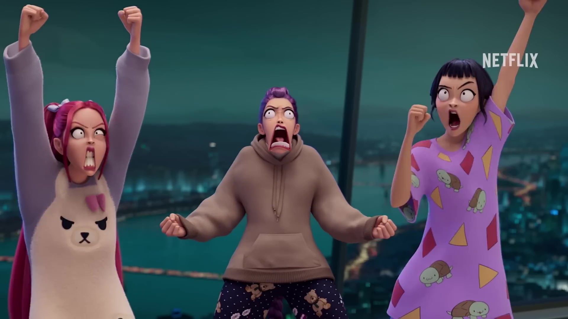 Behind the scenes dance practice for KPop Demon Hunters