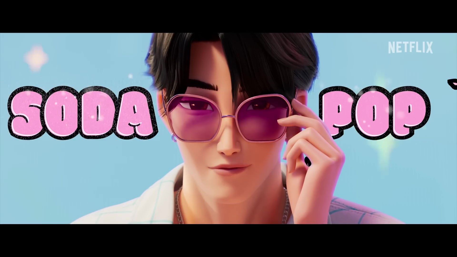 Jinu of Saja Boys during a dramatic performance